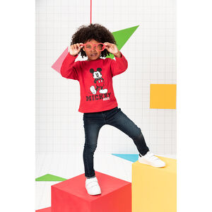 Jean effet used et crinkle droit 