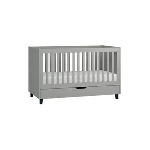 Lit Simple 70 x 140 cm - Gris / Noir 