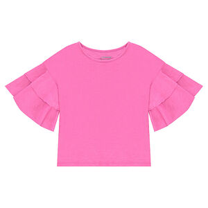 Junior - Tee-shirt en jersey à manches volantées 