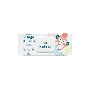 Lingettes visage et mains x64 