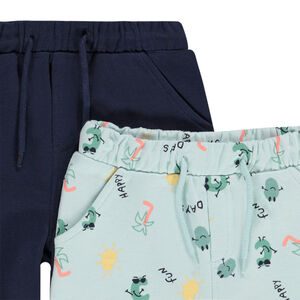 Lot de 2 bermudas fantaisie pour bébé garçon 