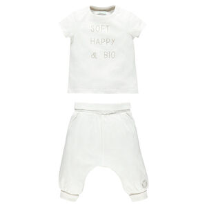 Ensemble tee-shirt manches courtes et pantalon en coton 