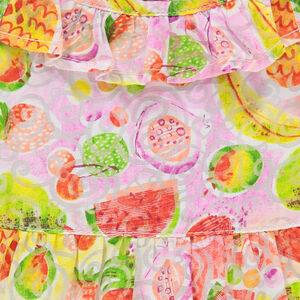 Tunique en voile imprimée fruits 