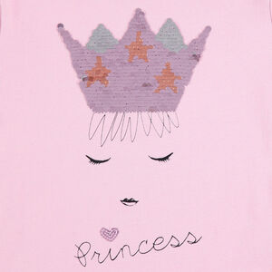 Sous-pull col roulé avec couronne en sequins magiques 