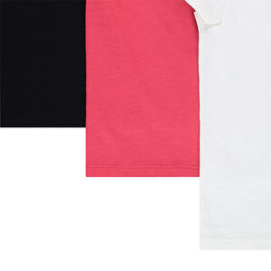 Lot de 3 tee-shirts manches courtes en jersey unis 