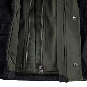 Parka bi-matière à larges poches plaquées  