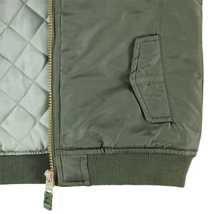 Blouson kaki avec badges et poches 