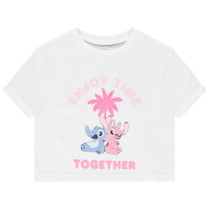 T-shirts manches courtes Stitch & Angel Disney fille 