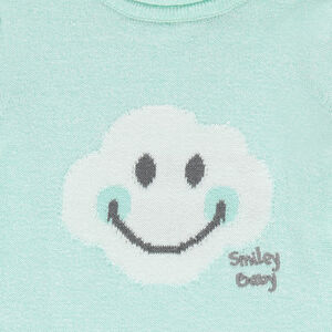 Combinaison en tricot avec motif Smiley Baby en jacquard 