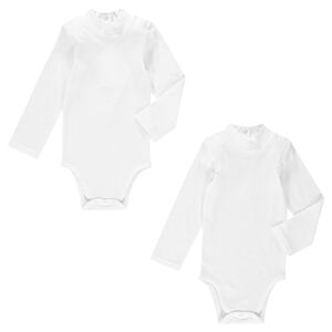 Lot de 2 bodies manches longues col cheminée 