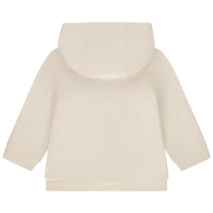 Gilet à capuche molletonné avec broderie et print pour bébé garçon 