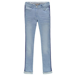 Junior - Jeans slim avec bandes contrastées 