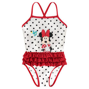 Maillot de bain 1 pièce à pois Dinsey print Minnie 