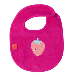 Bavoir en coton éponge patch fruit 
