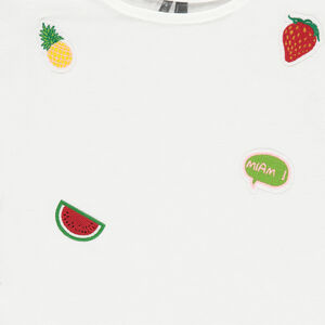 Tee-shirt manches courtes en jersey avec badges patchés 