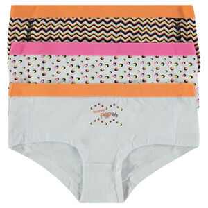 Junior - Lot de 3 shorties imprimé et print fantaisie 
