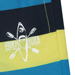 Short de bain avec bandes contrastées 