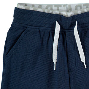 Bermuda en coton piqué avec print et double taille 