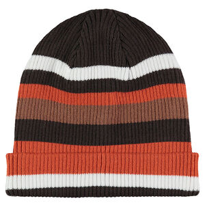 Bonnet loose en tricot rayé 