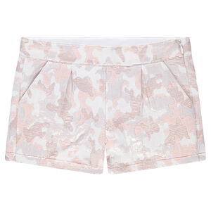 Short en jacquard avec motif army irisé all-over 