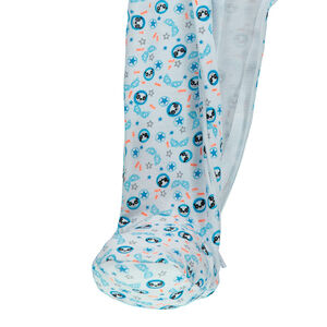 Lot de 2 dors-bien en jersey zippés rayé all-over et pandas printés all-over 