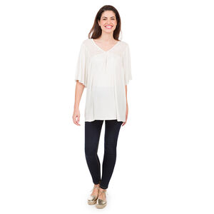 Top de grossesse ample avec dentelle 