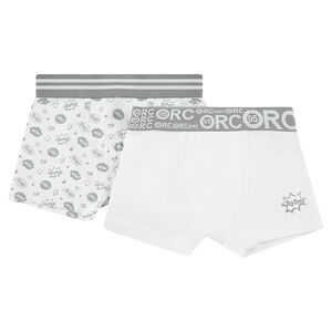 Lot de 2 boxers assortis uni/imprimé all-over 