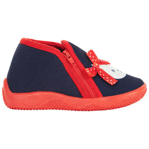 Chaussons avec print chat et noeud fantaisie pour bébé fille 