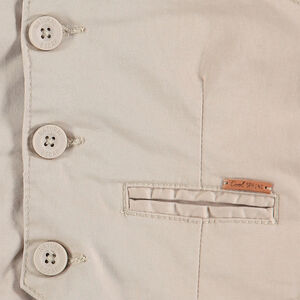 Gilet serveur de cérémonie 3 boutons en coton uni 