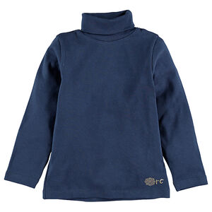 Junior - Sous-pull col roulé en coton stretch 