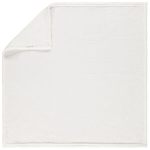 Couverture en sherpa unie 75 x 75 cm 