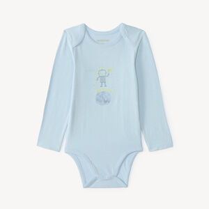 Lot de 5 bodies manches longues bébé garçon motif robot (Finitions différentes selon l'âge) 