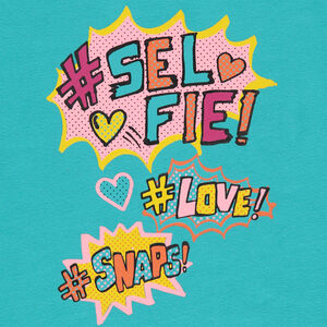 Tee-shirt manches courtes forme boîte print fantaisie 