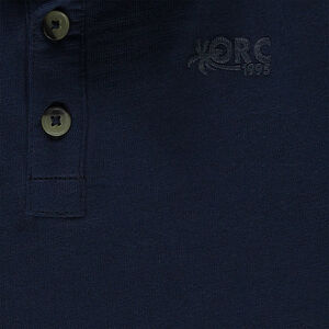 Polo uni en jersey slub avec logo printé 