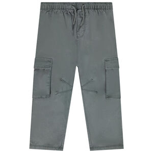 Pantalon cargo en toile unie pour bébé garçon 