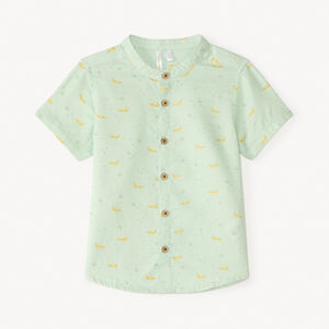 Chemise à manches courtes imprimé crocodile pour bébé garçon 