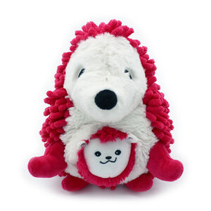 Peluche Ptipotos maman hérisson Piktou et son bébé betterave 
