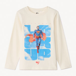 T-shirt manches longues print Superman Warner garçon 