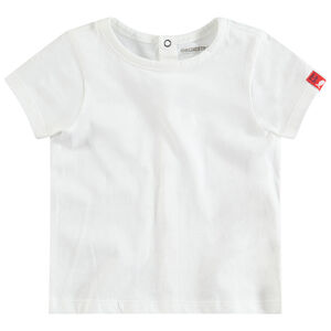 Tee-shirt manches courtes en coton pressionné au dos 