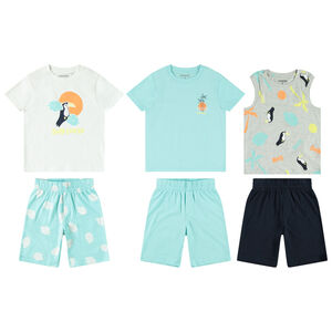 Lot de 3 pyjamas courts 2 pièces fantaisie garçon 