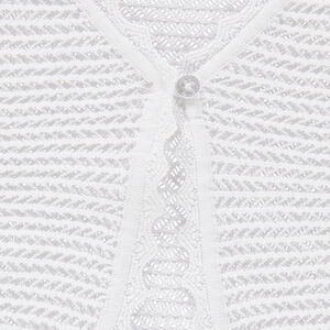 Junior - Gilet court en tricot ajouré 