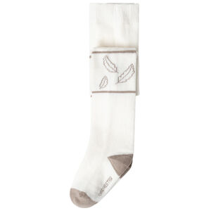 Collant épais à plumes en jacquard 