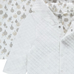 Ensemble 3 pièces avec gilet à capuche, tee-shirt imprimé et pantalon 