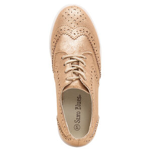 Derbies dorées à lacets semelle compensée du 24 au 27 