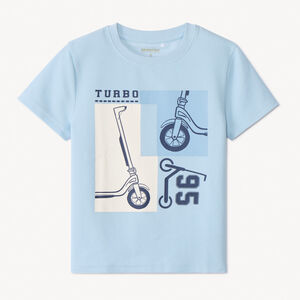 T-shirt manches courtes print trottinettes garçon 