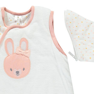 Gigoteuse à manches amovibles motif lapin pour bébé fille 