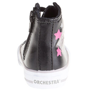 Baskets montantes effet cuir avec étoiles printées 