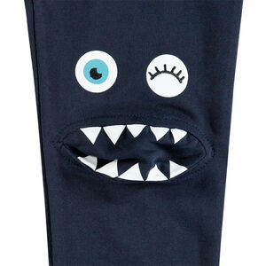 Pantalon de jogging en molleton print monstre  