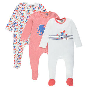 Lot de 3 dors-bien fantaisie avec ouverture adaptée à l'âge 