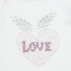 Tee-shirt manches longues avec sequins magiques 